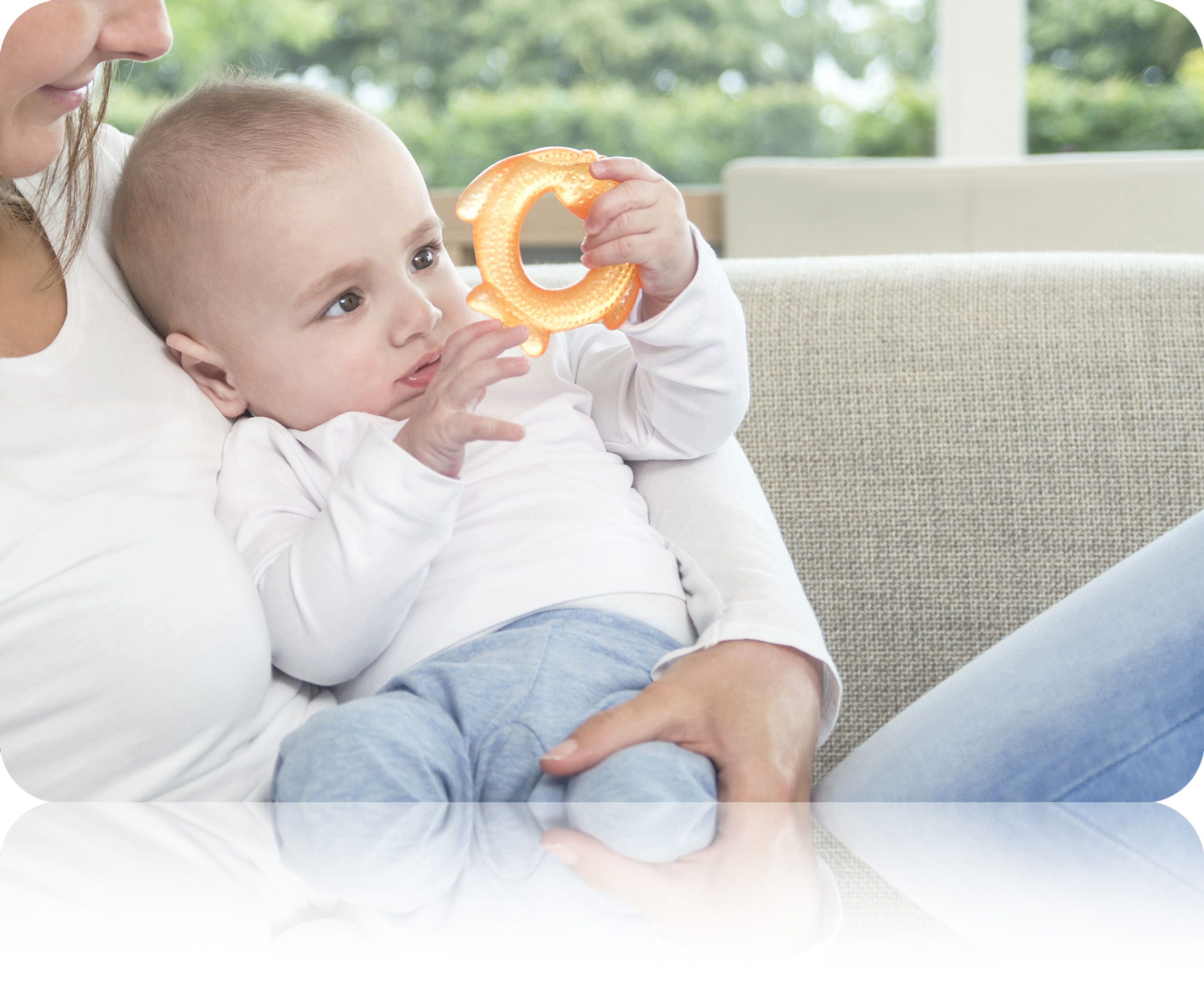 Teething Key Shape Silicone Wood Bracelet Baby Newborn Children'sTeether Toy 
